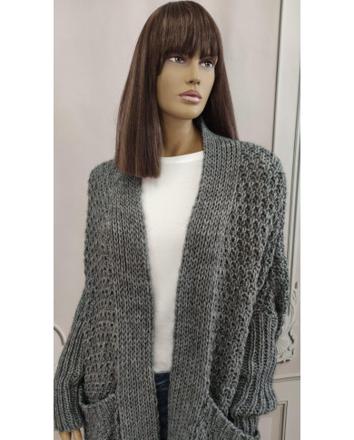 Szary Kardigan